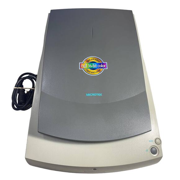 Microtek Scanmaker X6 MRS-1200X6S A4 Format Scanner Flatbed Scanner SCSI - Picture 1 of 10